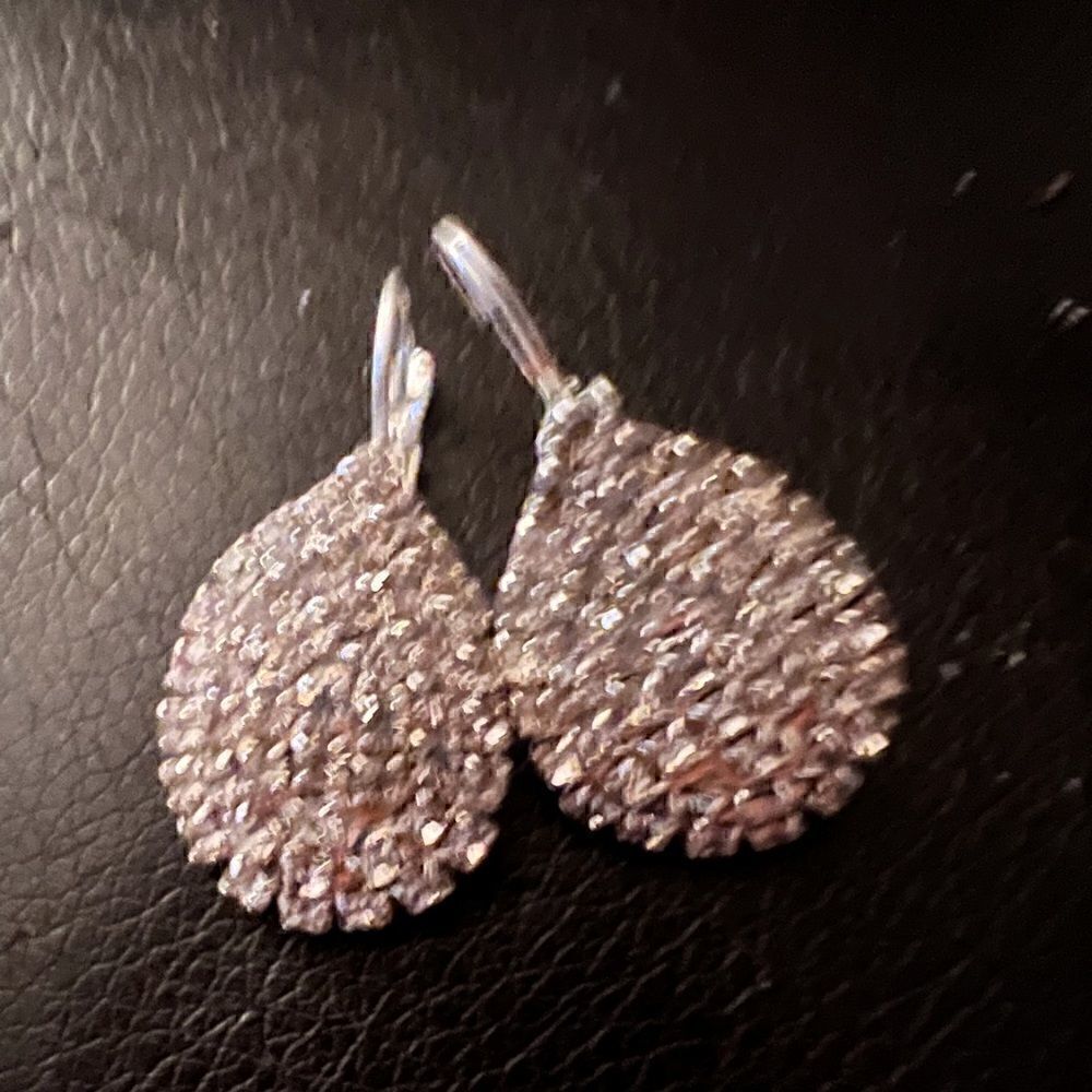 🔷 Swarovski New Stunning Crystal teardrop silver earrings 🔷